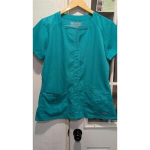 Grey's Anatomy By Barco Medical Scrub Top‎ - Teal - Size M 0120